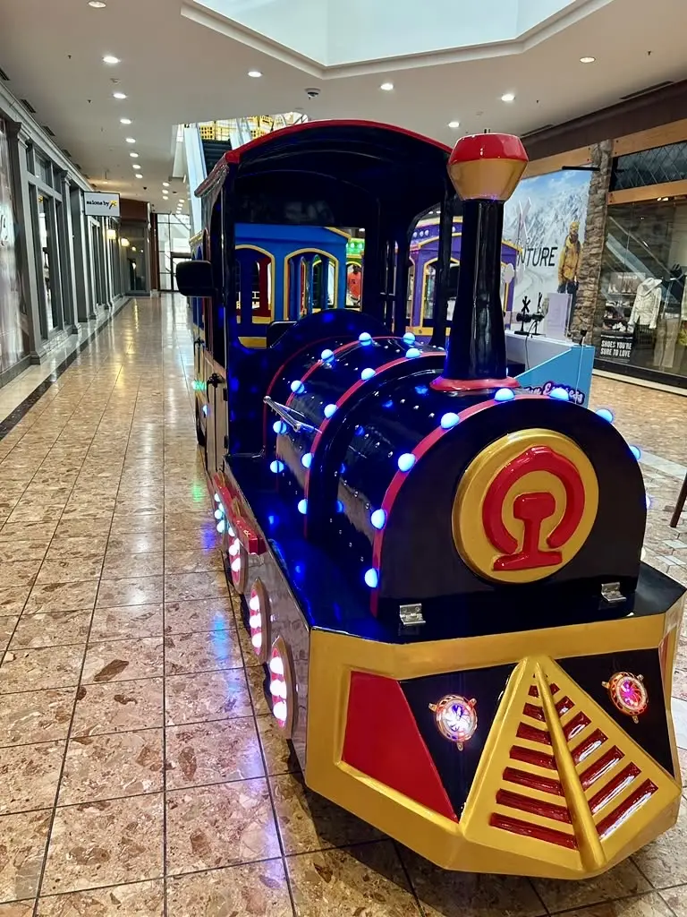 Illuminated Fun Express locomotive